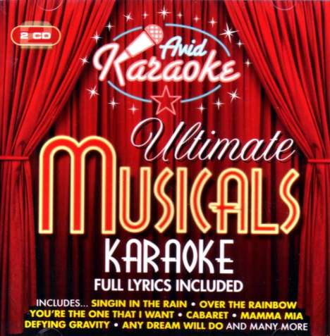 Karaoke &amp; Playback: Ultimate Musicals Karaoke, 2 CDs