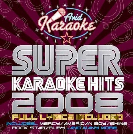 Karaoke &amp; Playback: Super Karaoke Hits 2008, CD