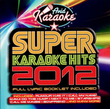 Super Karaoke Hits 2012, CD