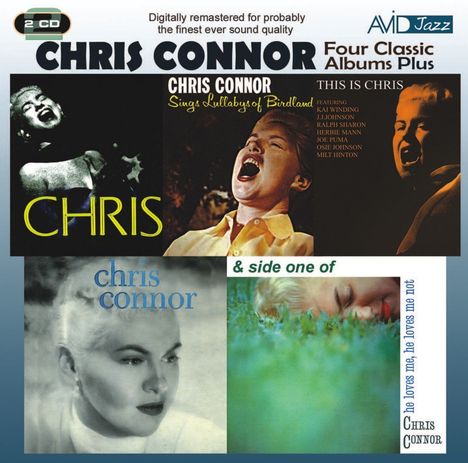 Chris Connor (1927-2009): Sings Lullabys Of Birdland / Chris / This Is Chris / Chris Connor, 2 CDs