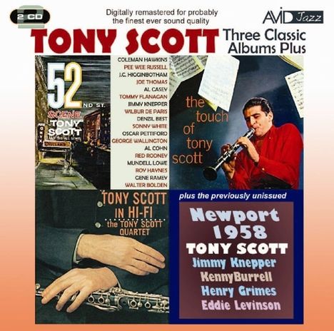 Tony Scott (1921-2007): Three  Classic Albums Plus, 2 CDs