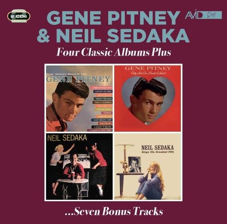 Gene Pitney & Neil Sedaka: Four Classic Albums Plus, 2 CDs