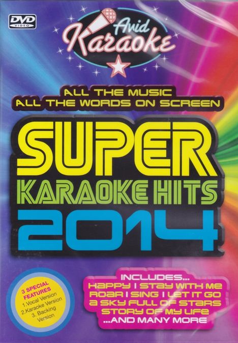 Super Karaoke Hits 2014, DVD