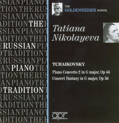 Tatiana Nikolayeva spielt Klavierkonzerte, CD