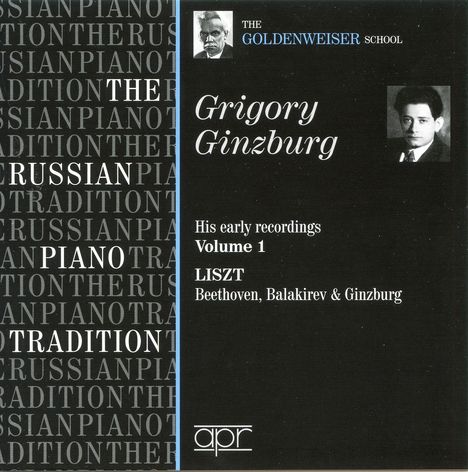 Grigory Ginzburg - His early Recordings Vol.1, CD