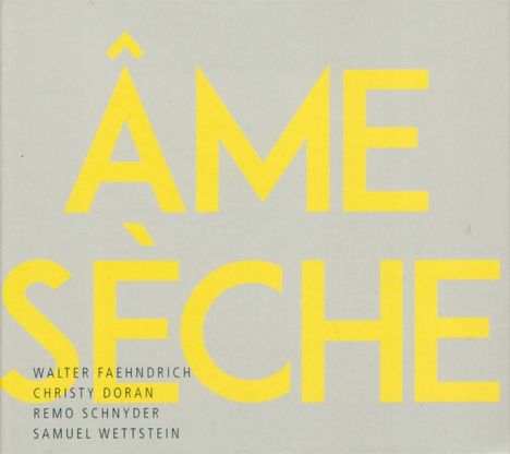 Walter Faehndrich, Christy Doran, Remo Schnyder & Samuel Wettstein: Ame Seche, CD