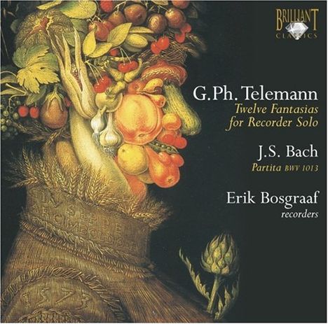 Georg Philipp Telemann (1681-1767): Fantasien für Flöte Nr.1-12, CD