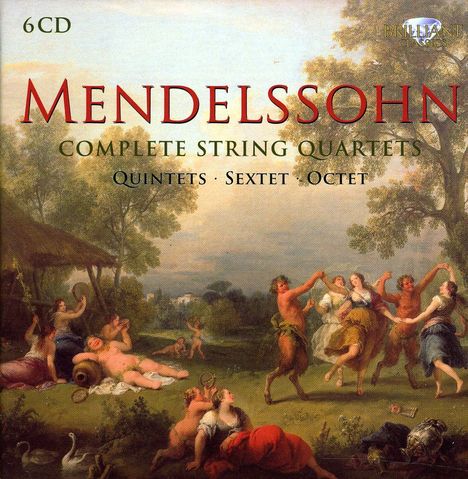 Felix Mendelssohn Bartholdy (1809-1847): Sämtliche Streichquartette, 6 CDs