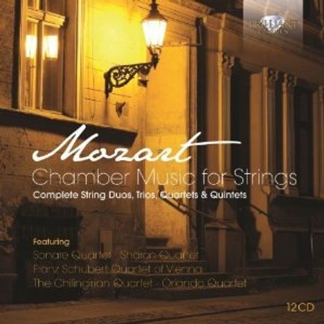 Wolfgang Amadeus Mozart (1756-1791): Kammermusik für Streicher, 12 CDs
