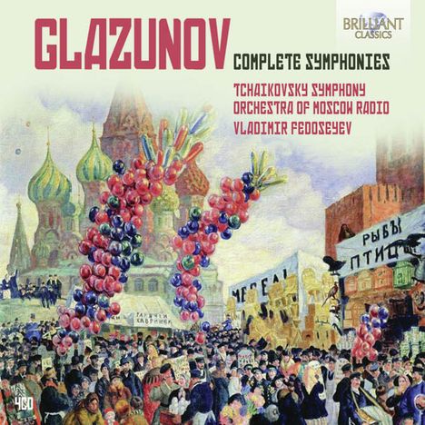 Alexander Glasunow (1865-1936): Symphonien Nr.1-8, 4 CDs