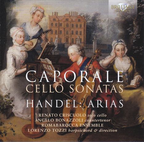 Andrea Caporale (1735-1757): Sonaten für Cello &amp; Bc Nr.1-6, CD