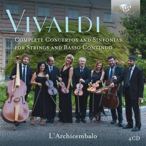 Antonio Vivaldi (1678-1741): Sämtliche Konzerte &amp; Symphonien für Streicher, 4 CDs