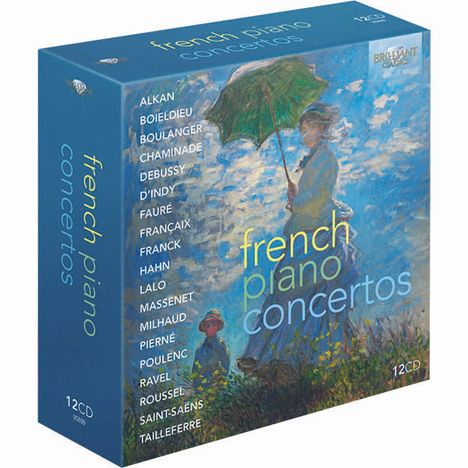 French Piano Concertos, 12 CDs