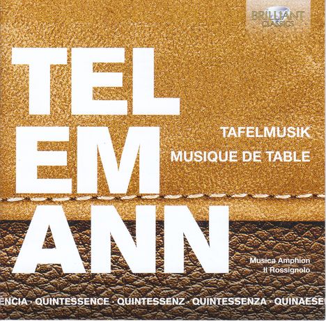 Georg Philipp Telemann (1681-1767): Tafelmusik (Gesamtaufnahme), 5 CDs