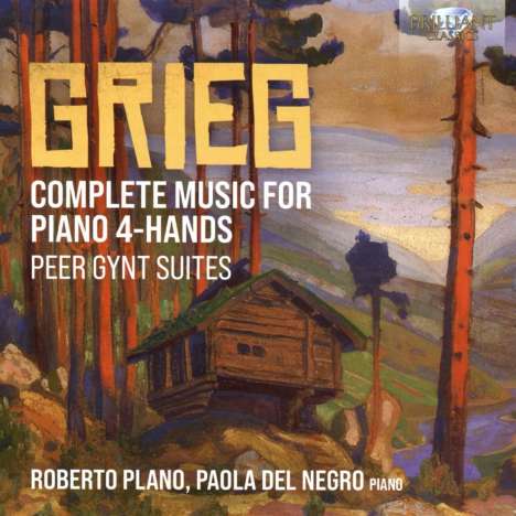 Edvard Grieg (1843-1907): Sämtliche Werke für Klavier 4-händig, CD