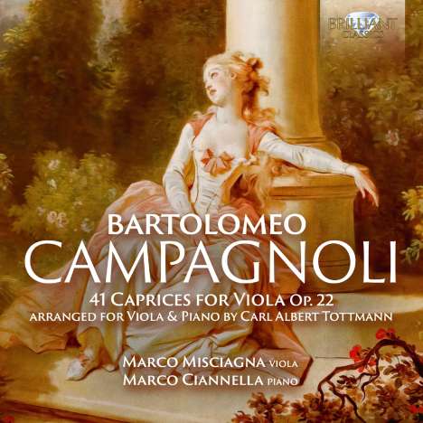 Bartolomeo Campagnoli (1751-1827): Capricen für Viola op.22 Nr.1-41 (arr. für Viola &amp; Klavier), CD