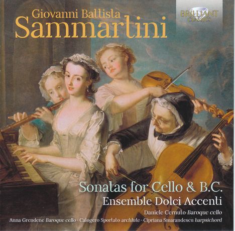 Giovanni Battista Sammartini (1701-1775): Sonaten für Cello &amp; Bc op.4 Nr.1-6, CD