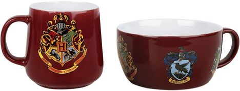 HARRY POTTER - Frühstücks Set - Häuser Wapppen, Diverse