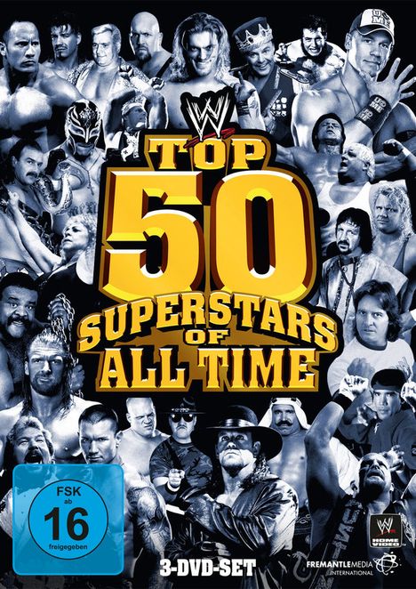 Top 50 Superstars Of All Time, 3 DVDs
