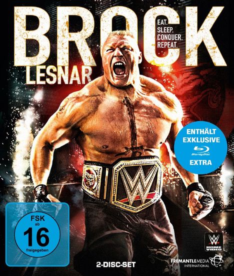 WWE - Brock Lesnar - Eat, Sleep, Conquer, Repeat (Blu-ray), 2 Blu-ray Discs