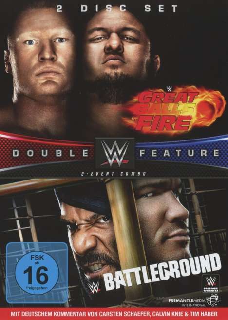WWE: Great Balls of Fire / Battleground 2017, 2 DVDs