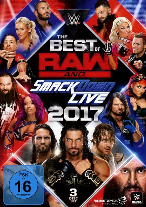 The Best of Raw &amp; Smackdown 2017, 3 DVDs