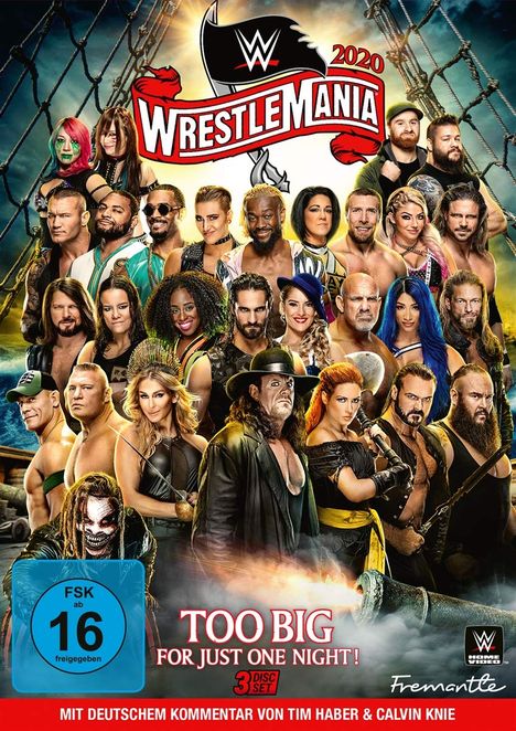 Wrestlemania 36, 3 DVDs