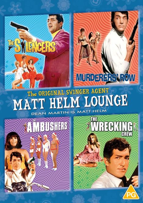 Matt Helm Lounge: The Silencers / Murderers Row / The Ambushers / The Wrecking Crew (UK Import), 4 DVDs
