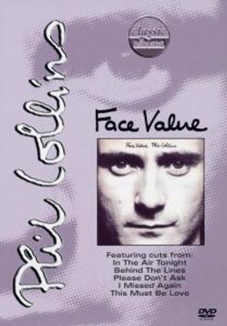 Phil Collins (geb. 1951): Face Value, DVD