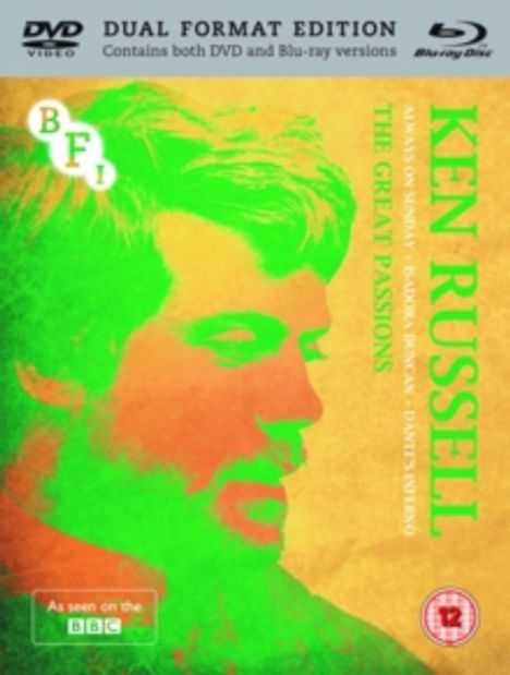 Ken Russell: The Great Passions (Blu-ray &amp; DVD) (UK Import), 1 Blu-ray Disc und 2 DVDs