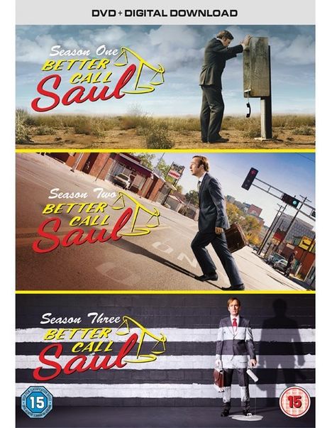Better Call Saul Season 1-3 (UK Import mit deutscher Tonspur), 9 DVDs