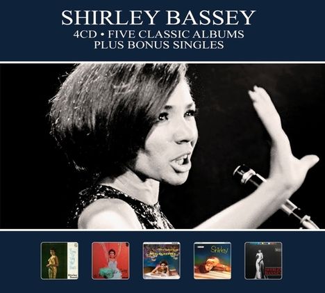 Shirley Bassey: Five Classic Albums Plus Bonus Singles, 4 CDs