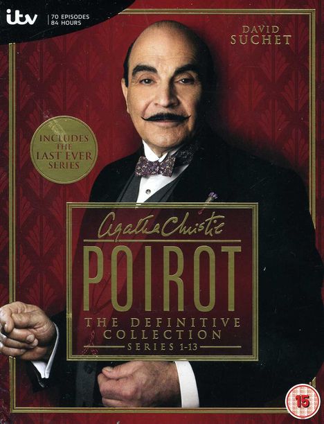 Poirot Season 1-13 (UK-Import), 35 DVDs