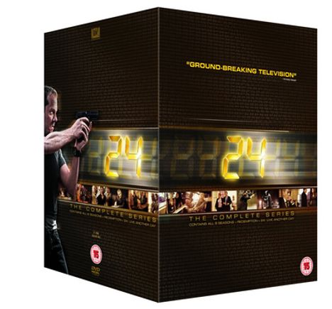 24 Season 1-9: The Complete Collection (UK Import), 53 DVDs