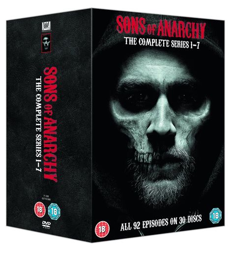 Sons Of Anarchy Season 1-7 (UK-Import), 30 DVDs