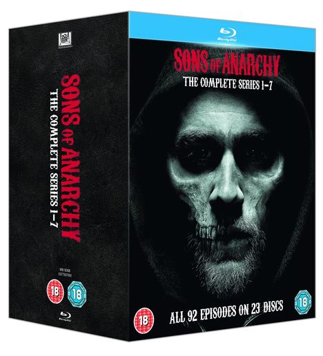 Sons Of Anarchy Season 1-7 (Blu-ray) (UK-Import), 23 Blu-ray Discs
