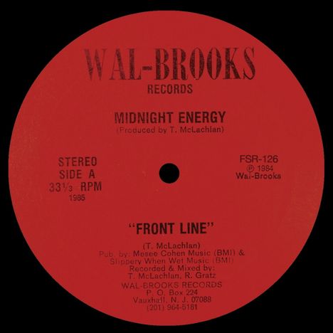 Midnight Energy: Front Line / Saving All My Love, Single 12"