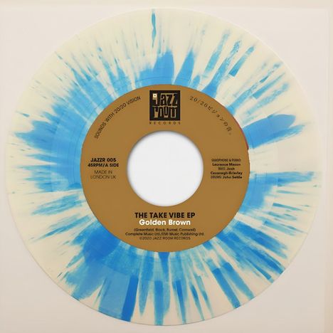 Take Vibe: Golden Brown / Walking On The Moon (Blue Splatter Vinyl), Single 7"