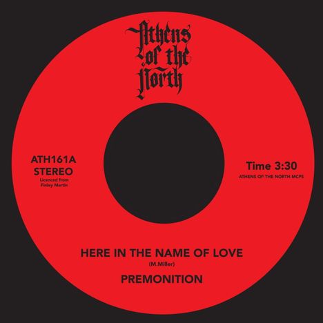 Premontion: Here In The Name Of Love / Righteous Love, Single 7"