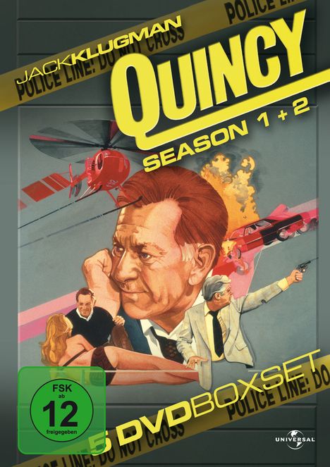 Quincy Season 1 &amp; 2, 5 DVDs