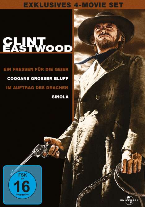 Clint Eastwood: 4-Movie-Set, 4 DVDs