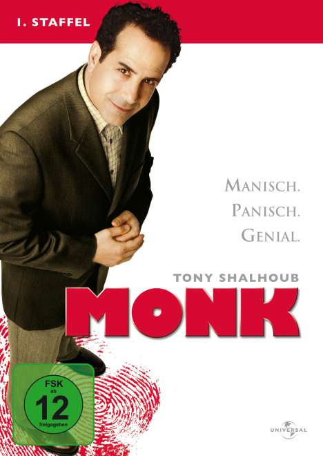Monk Season 1, 3 DVDs