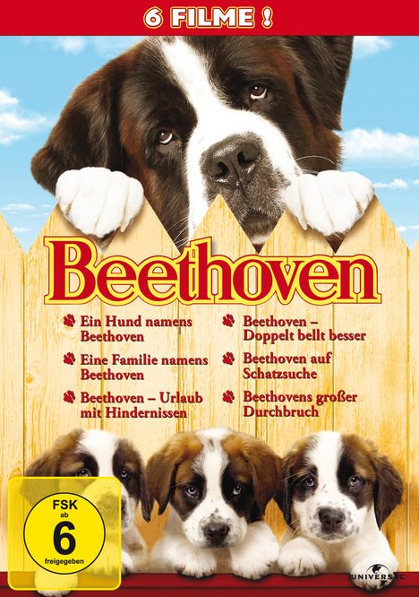 Beethoven 1-6, 6 DVDs