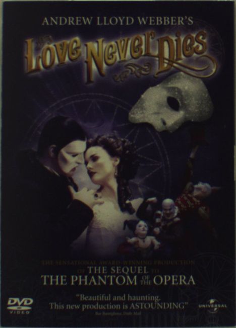 Andrew Lloyd Webber (geb. 1948): Musical: Love Never Dies, DVD