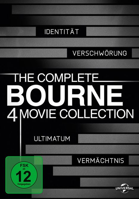 The Complete Bourne 4 Movie Collection, 4 DVDs