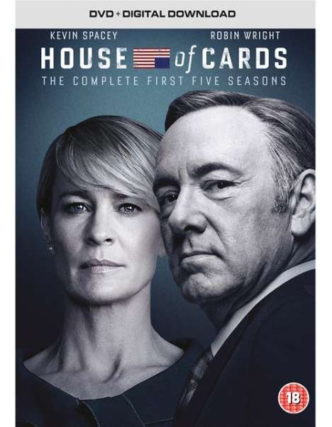 House Of Cards Season 1-5 (UK Import), 20 DVDs
