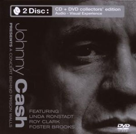 2 Disc CD + DVD collectors' edition. Johnny Cash präsentiert Konzert in Gefängnis. Künstler: Linda Ronstadt, Roy Clark.