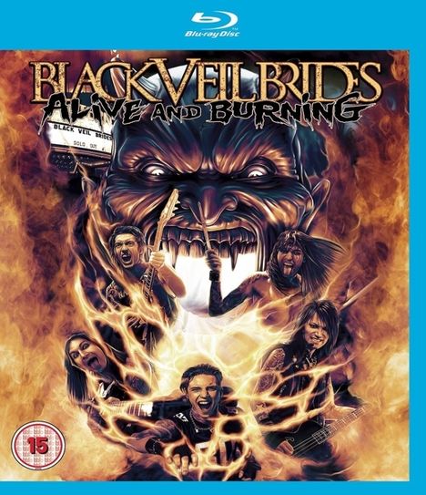 Black Veil Brides: Alive And Burning, Blu-ray Disc