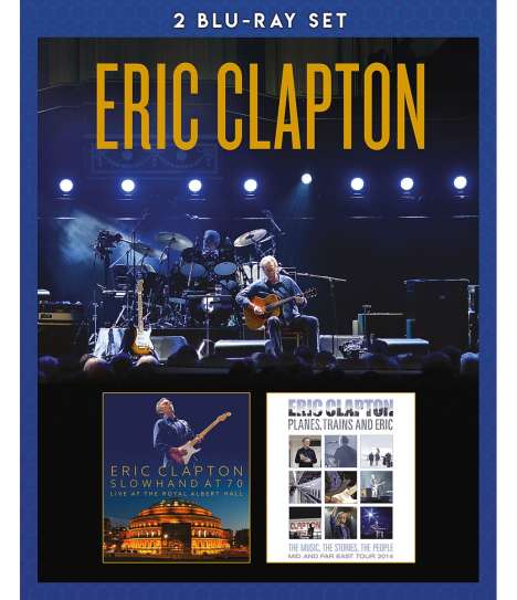 Eric Clapton (geb. 1945): Slowhand At 70: Live At The Royal Albert Hall / Planes, Trains And Eric, 2 Blu-ray Discs