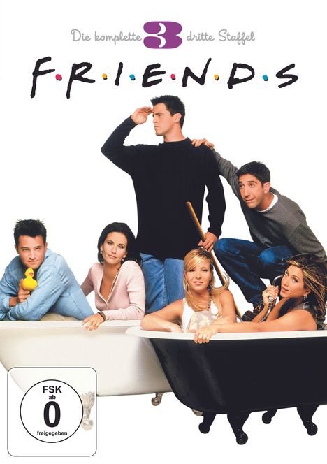 Friends Season 3, 4 DVDs